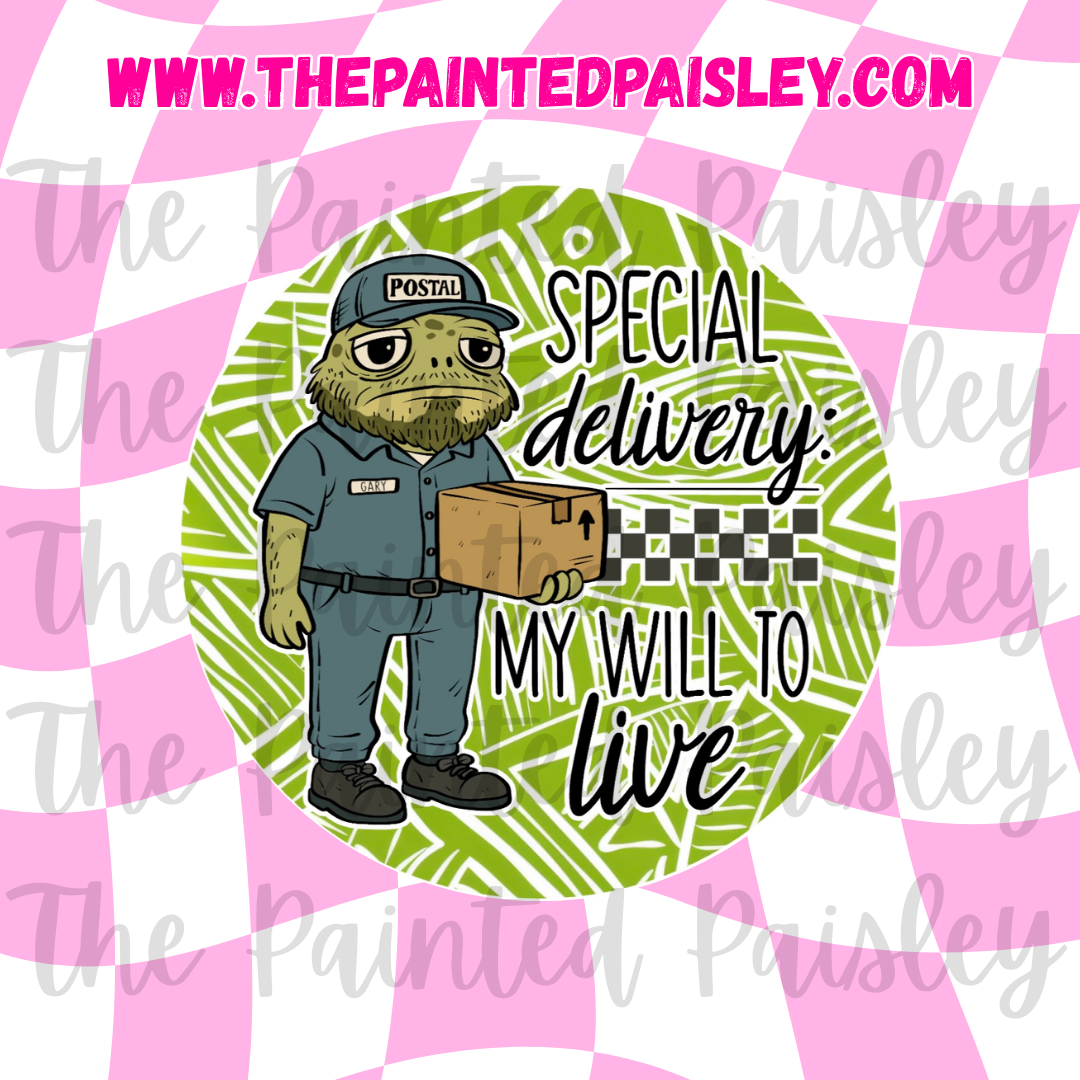 Round Cardstock - Special delivery