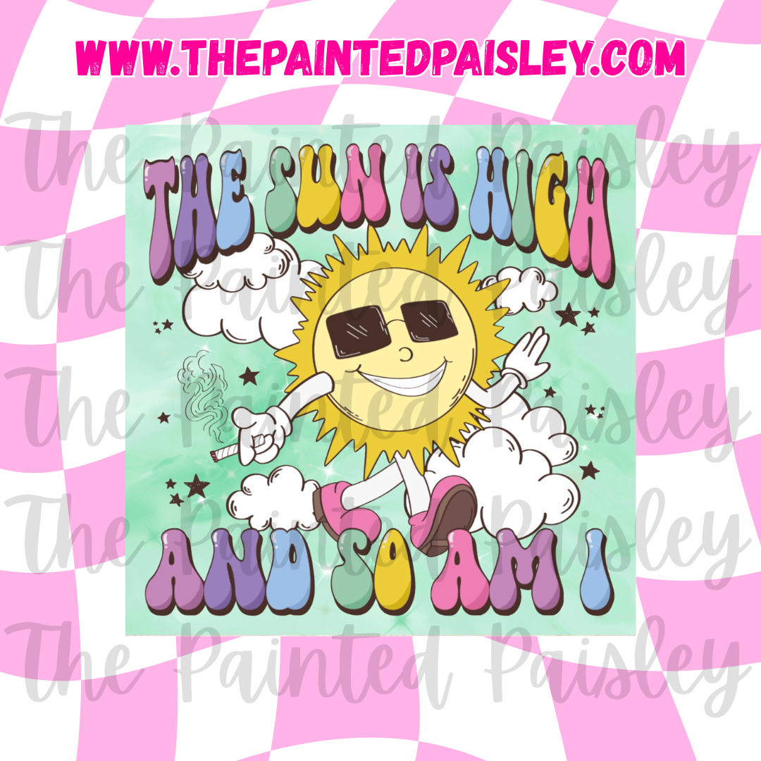 Square Cardstock - The sun is high and so am I