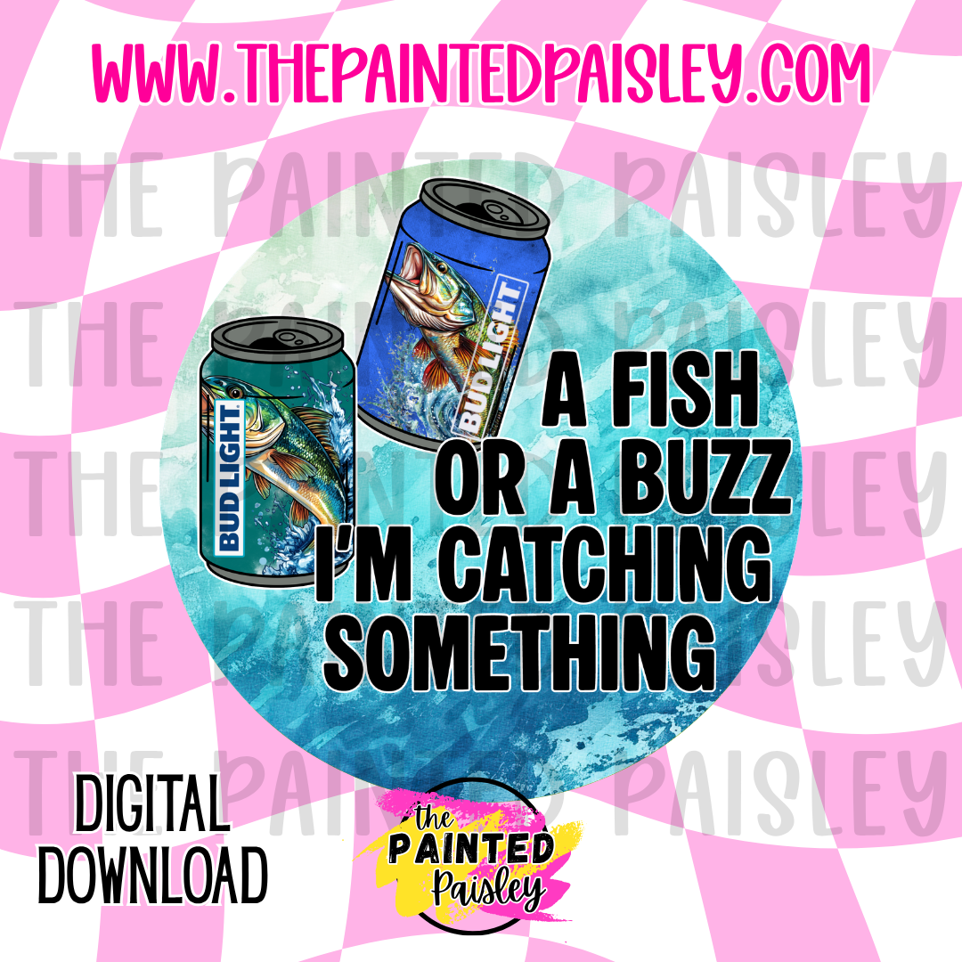 Digital Cardstock - A Fish Or A Buzz