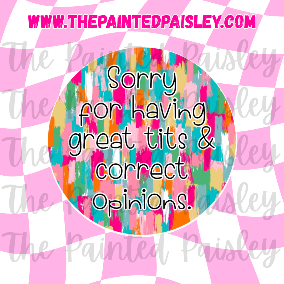 Round Cardstock - Sorry for having