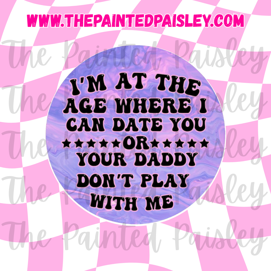 Round Cardstock - Don't play with me