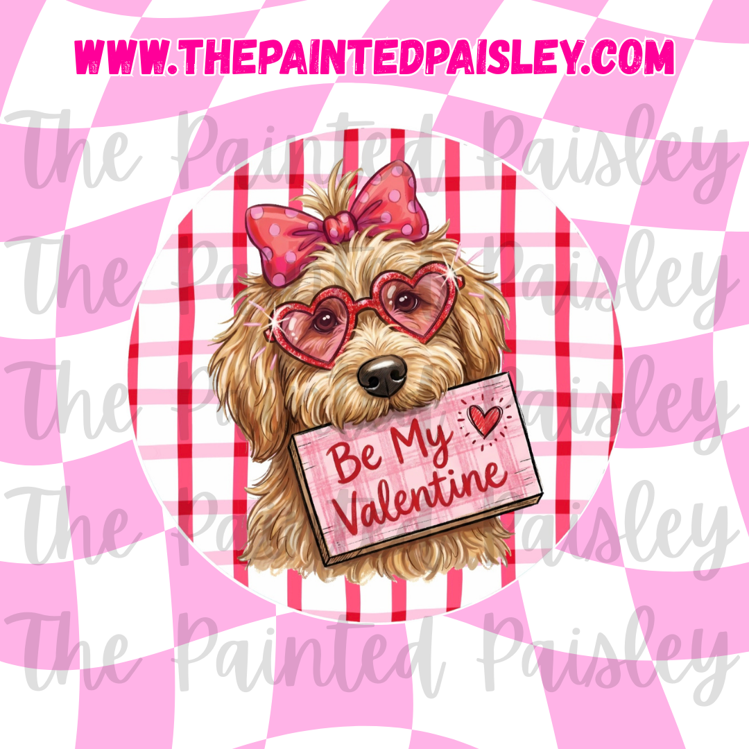 Round Cardstock - Be my valentine