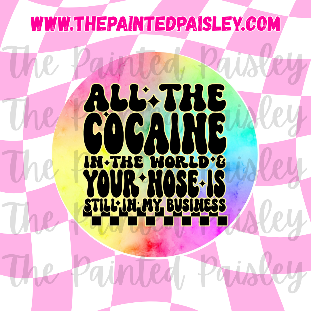 Round Cardstock - & your nose is still in my business