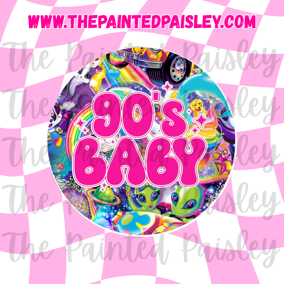 Round Cardstock - 90s baby