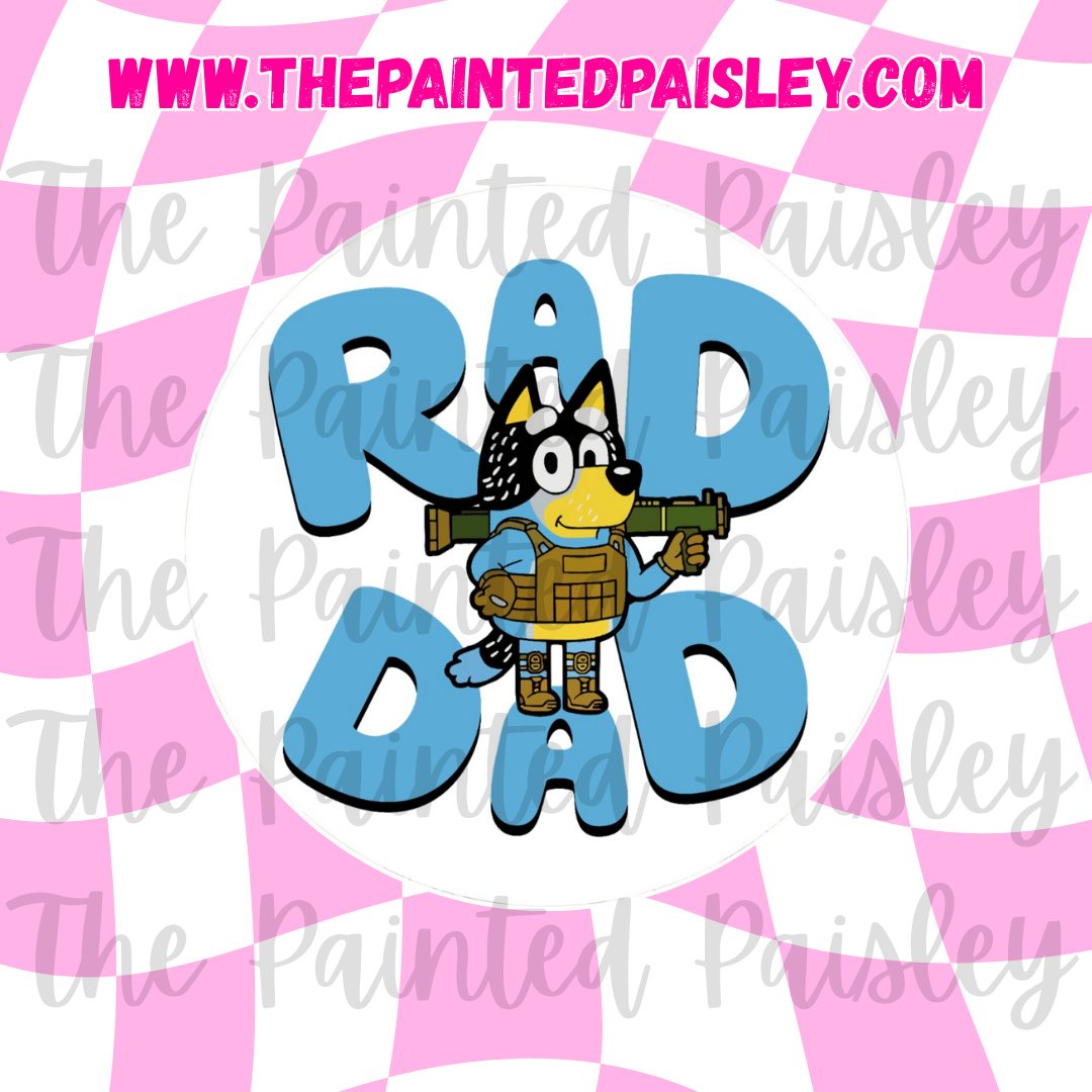 Round Cardstock - Rad dad