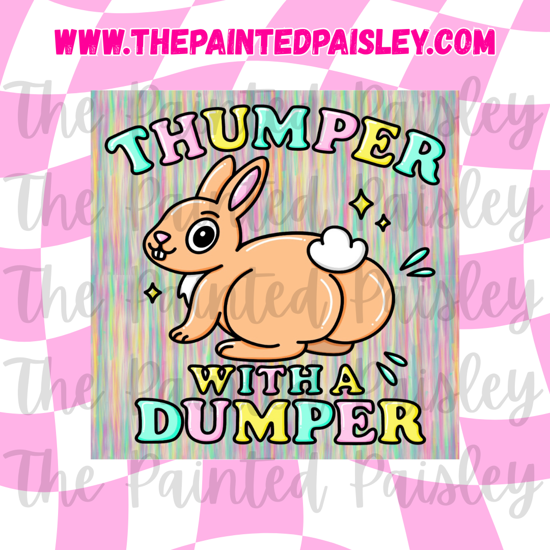 Square Cardstock - Thumper with a dumper