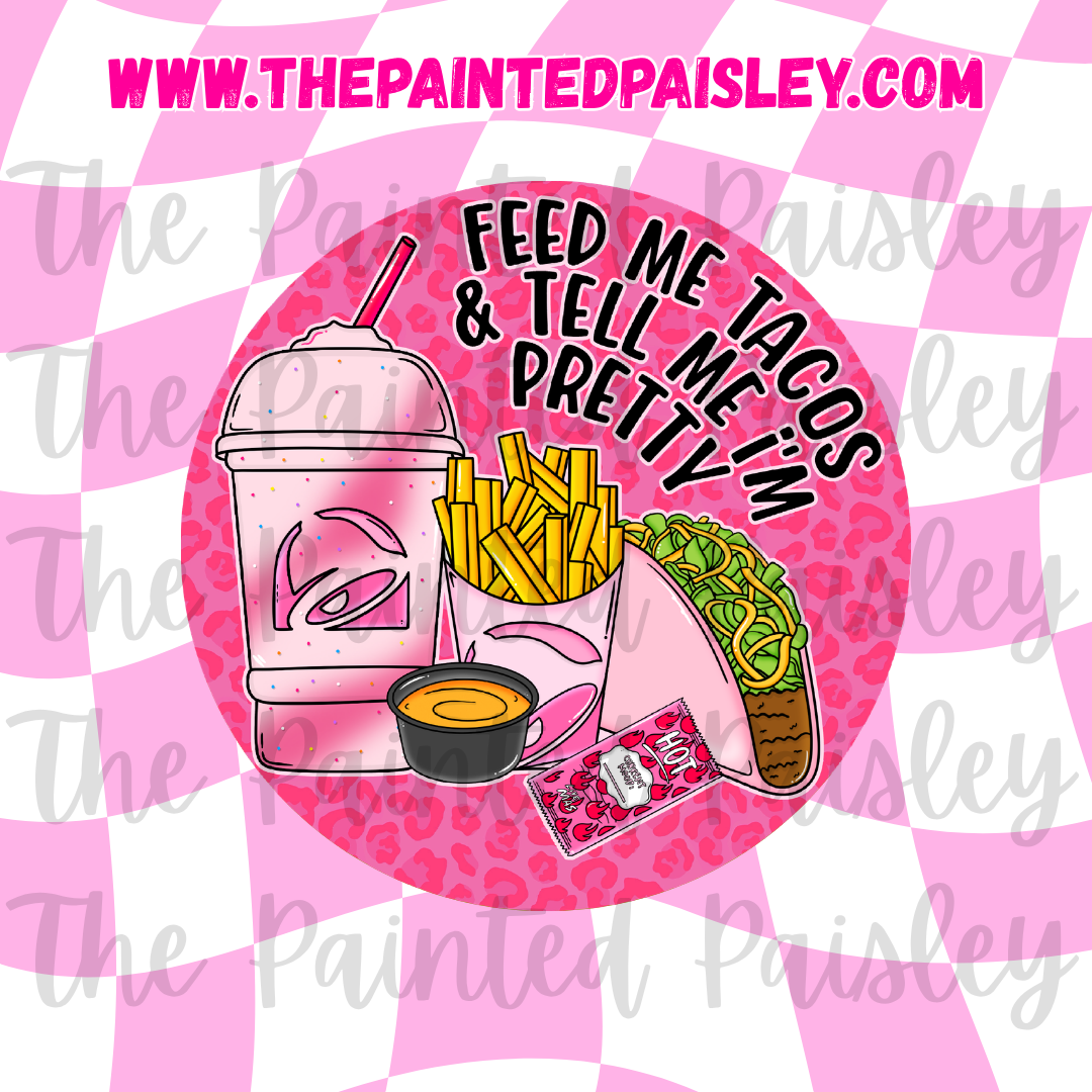 Round Cardstock - Feed Me Tacos 1