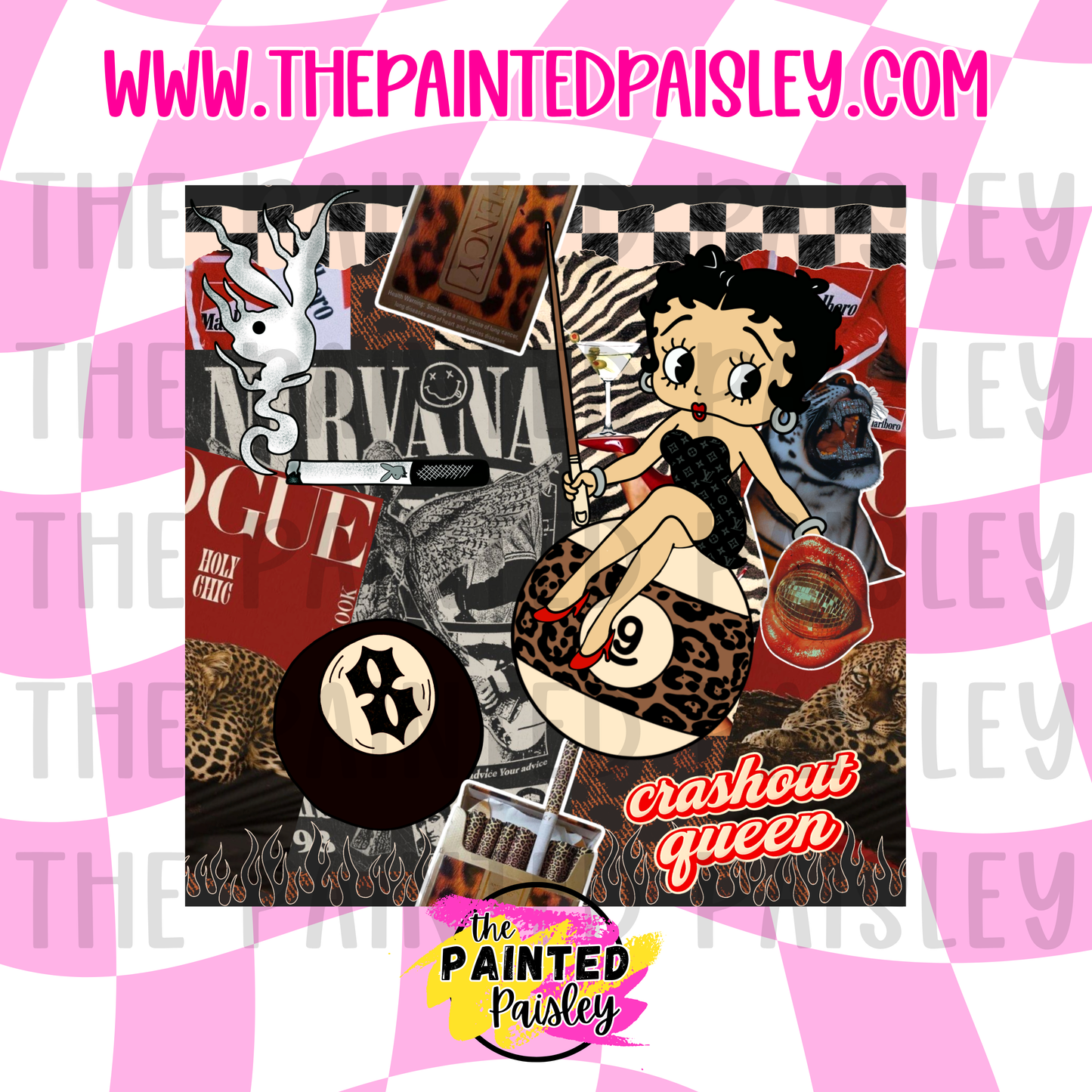 Square Cardstock - Crashout Queen