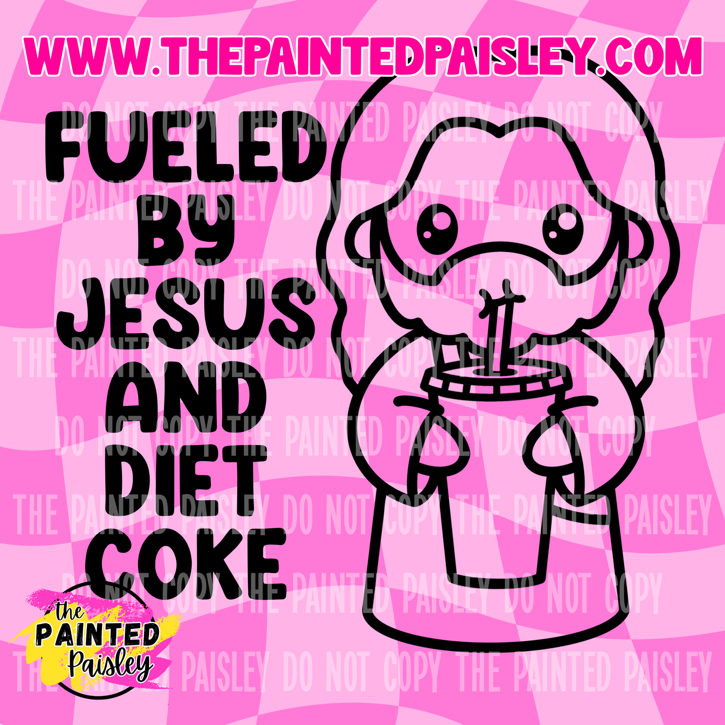 Fueled By Jesus And Diet Soda - PNG