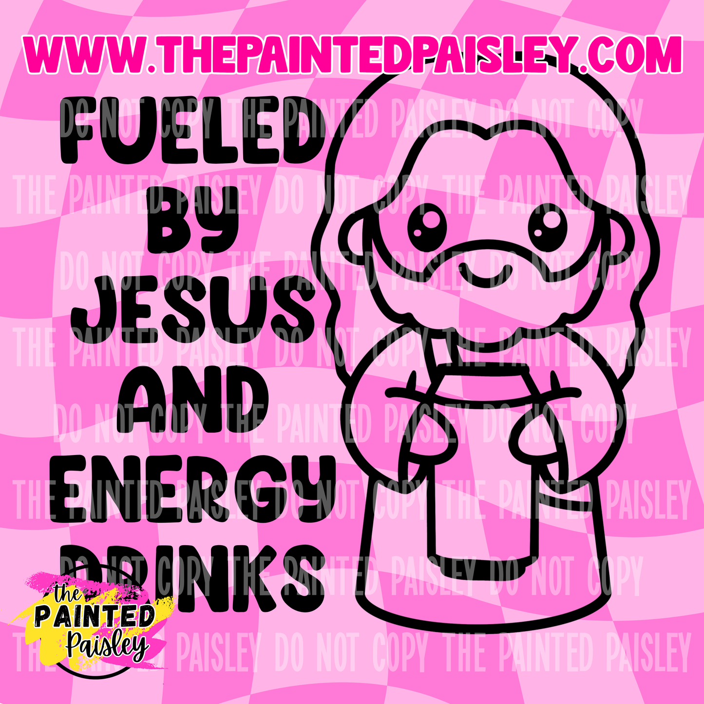 Fueled By Jesus And Energy Drinks - PNG