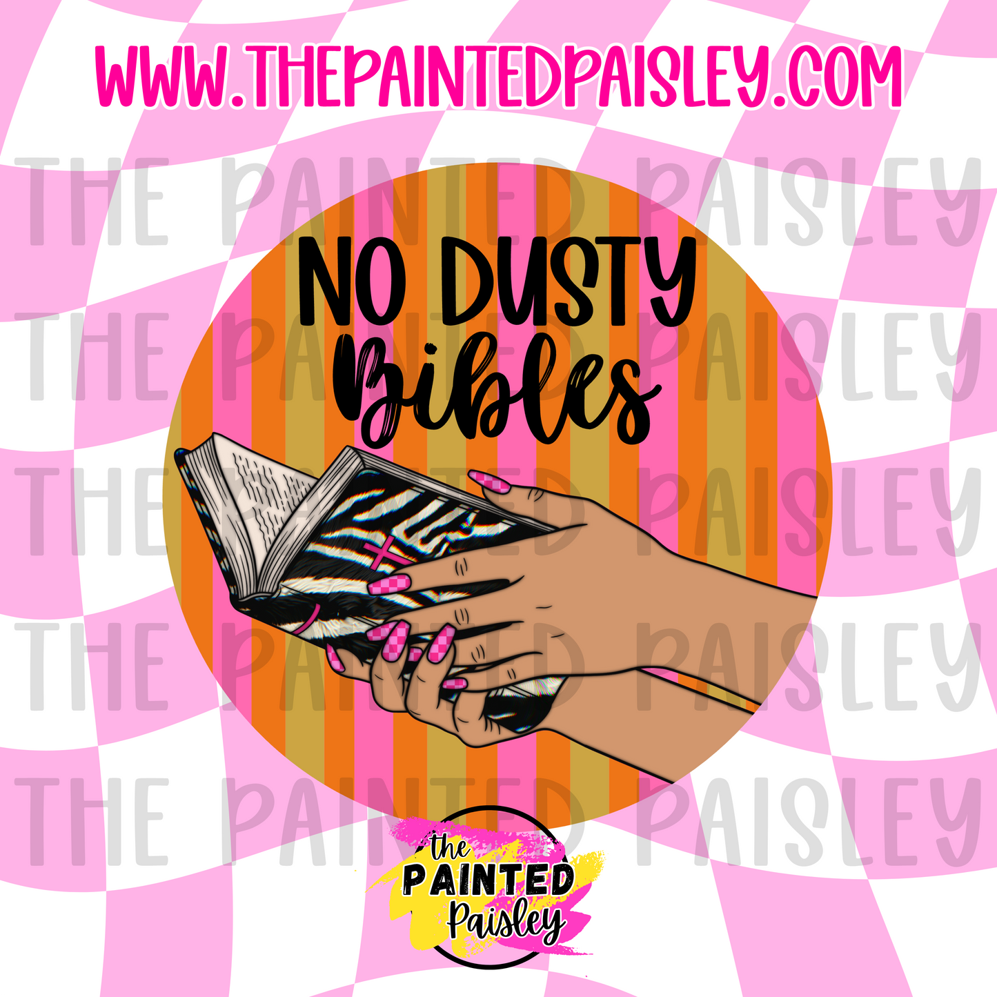 Round Cardstock - No Dusty Bibles