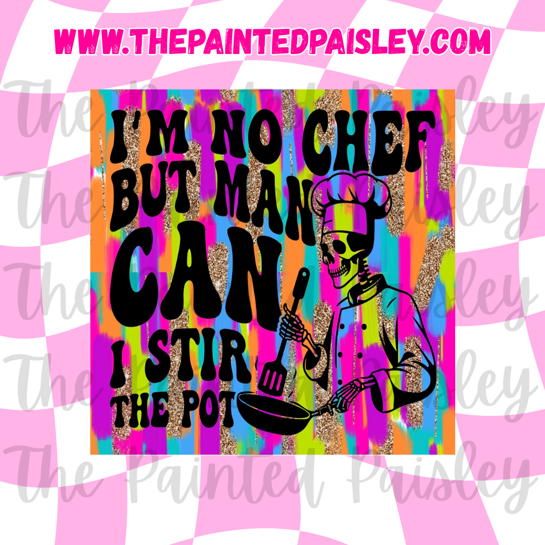 Square Cardstock - I stir the pot