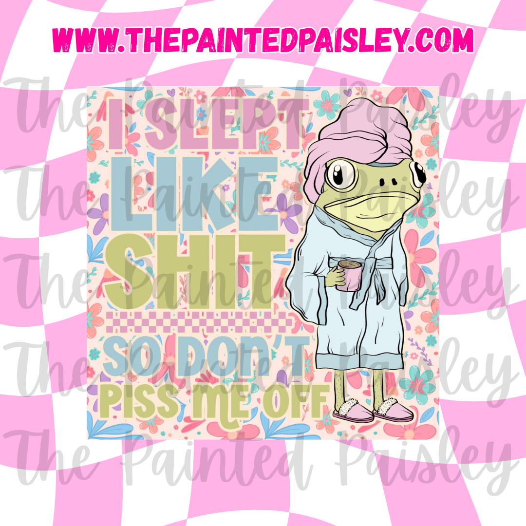 Square Cardstock - I slept like sh!t