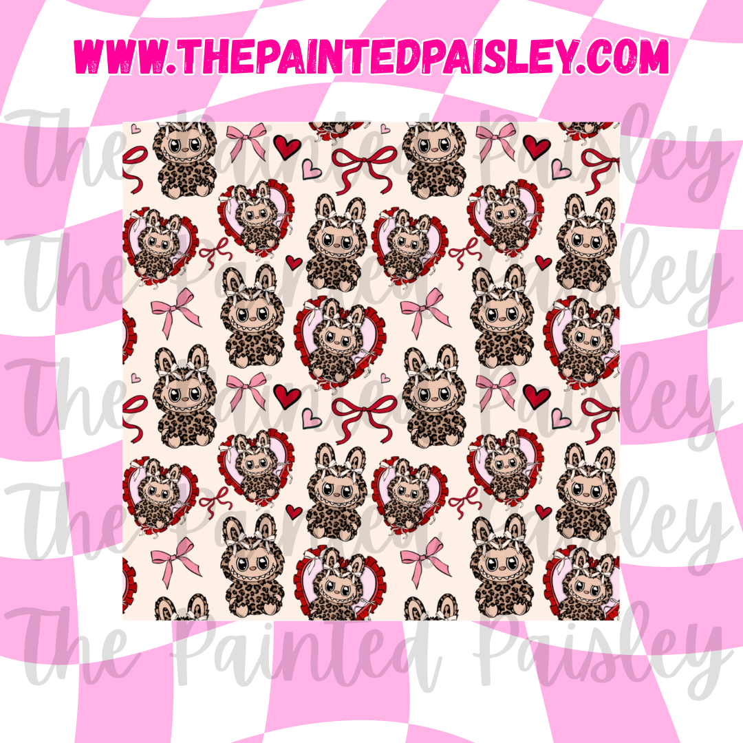 Square Cardstock - Monsters valentine