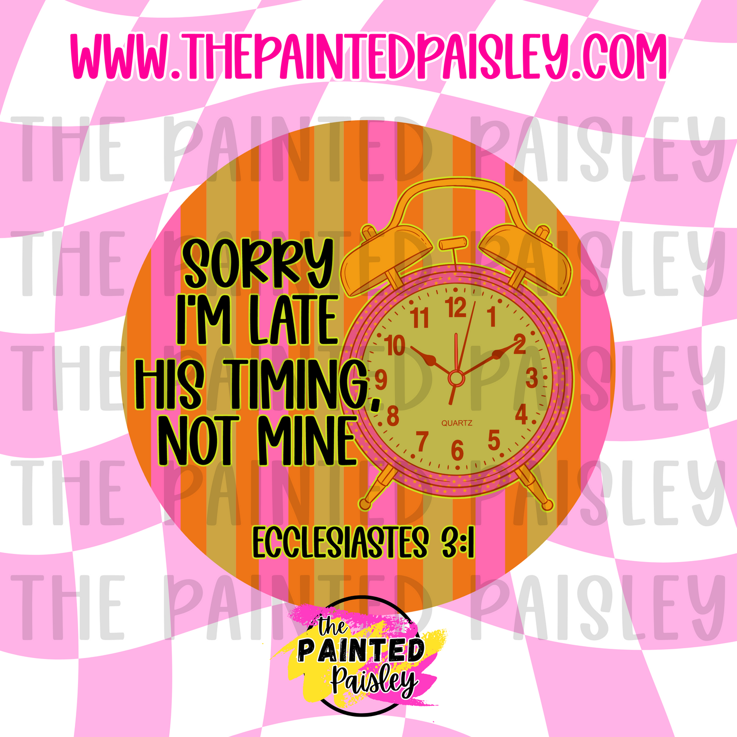 Round Cardstock - His Timing, Not Mine