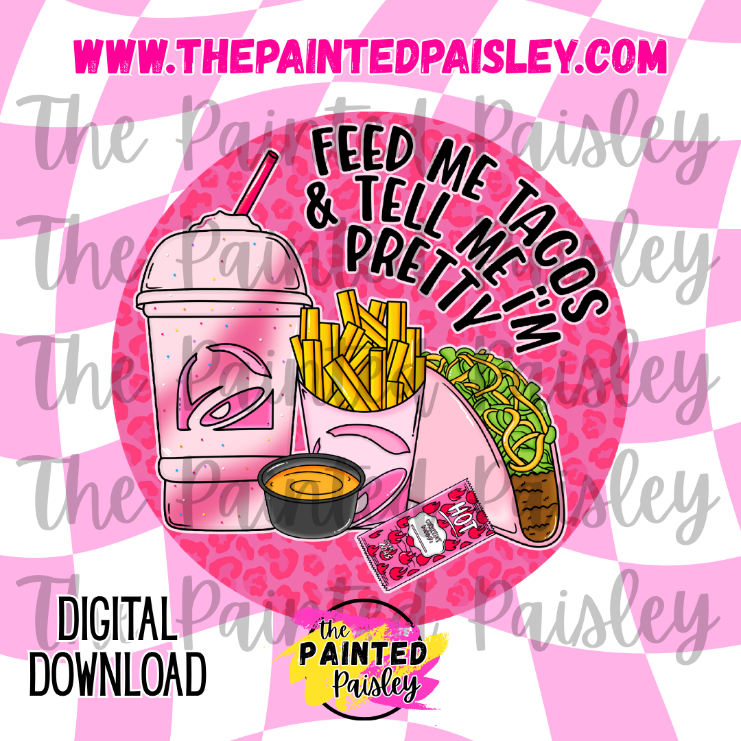 Digital Cardstock - Feed Me Tacos 2