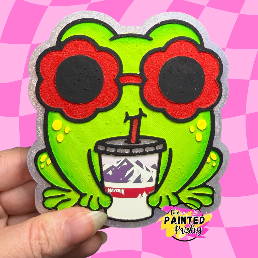 Frog With Coffee Cardstock Grab Bag - Hey Lo Freshie Co