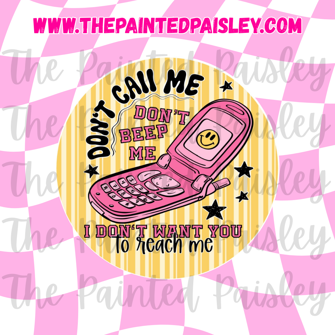 Round Cardstock - Don't call me