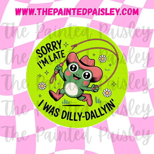 Round Cardstock - Sorry I'm late