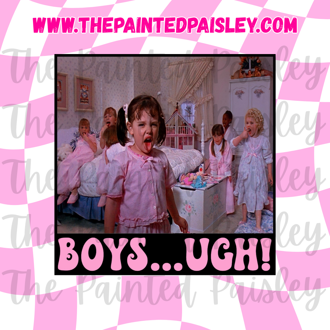 Square Cardstock - Boys... Ugh!