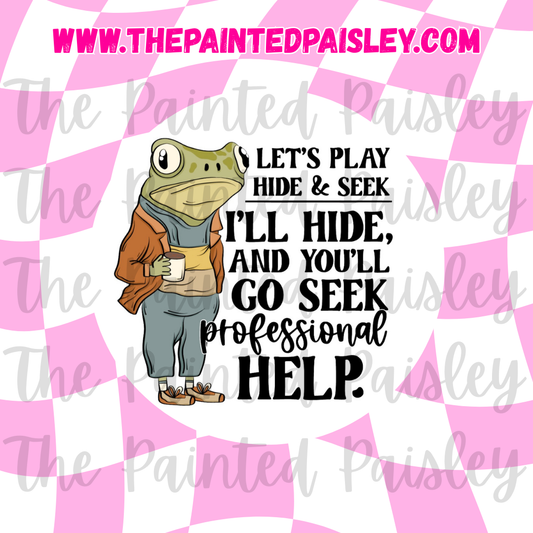 Round Cardstock - Let's play hide & seek