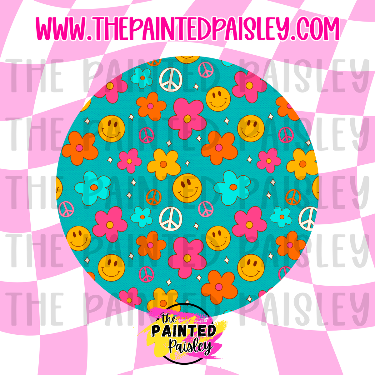Round Cardstock - Flowers & Smiles