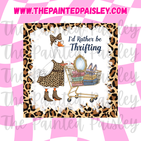 Square Cardstock - I'd Rather Be Thrifting