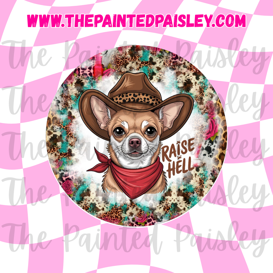 Round Cardstock - Western chihuahua
