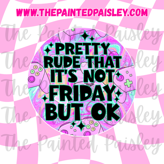 Round Cardstock - Pretty rude that it's not Friday but okay