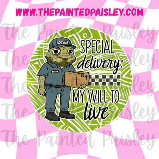 Round Cardstock - Special delivery