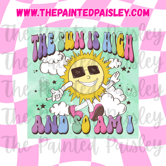 Square Cardstock - The sun is high and so am I