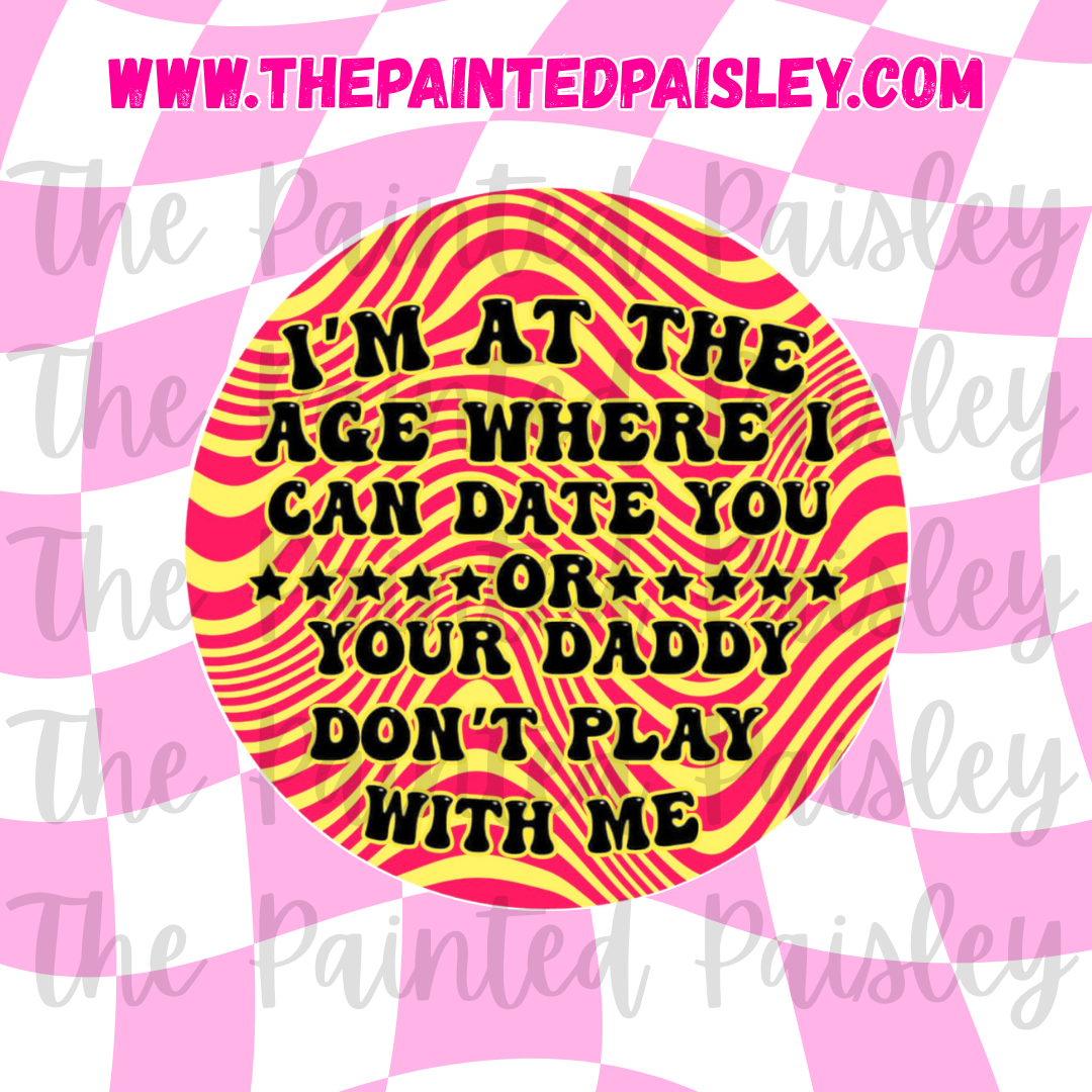 Round Cardstock - Don't play with me