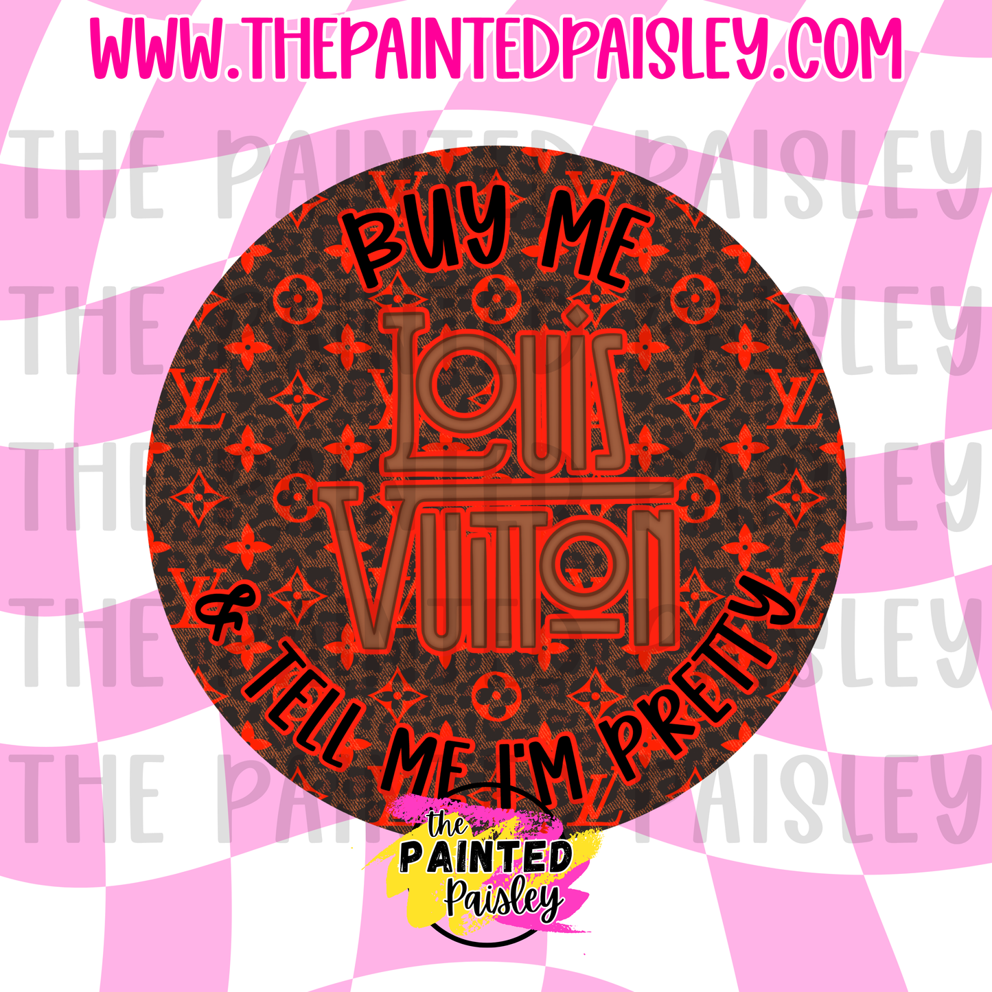Round Cardstock - Buy Me & Tell Me I'm Pretty