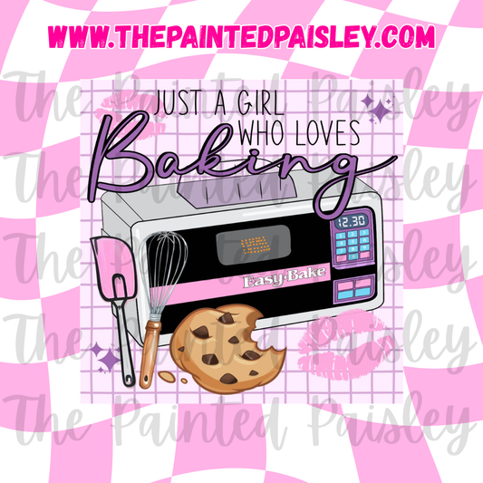 Square Cardstock - Just A Girl Who Loves Baking