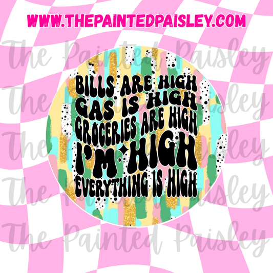 Round Cardstock - Everything is high