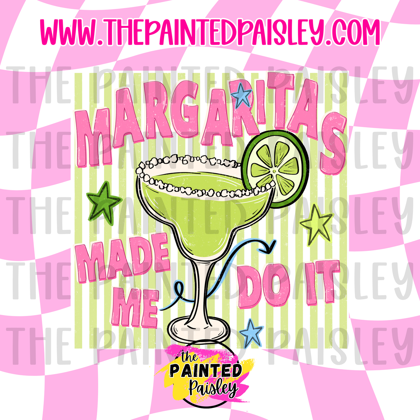Square Cardstock - Margaritas Made Me Do It