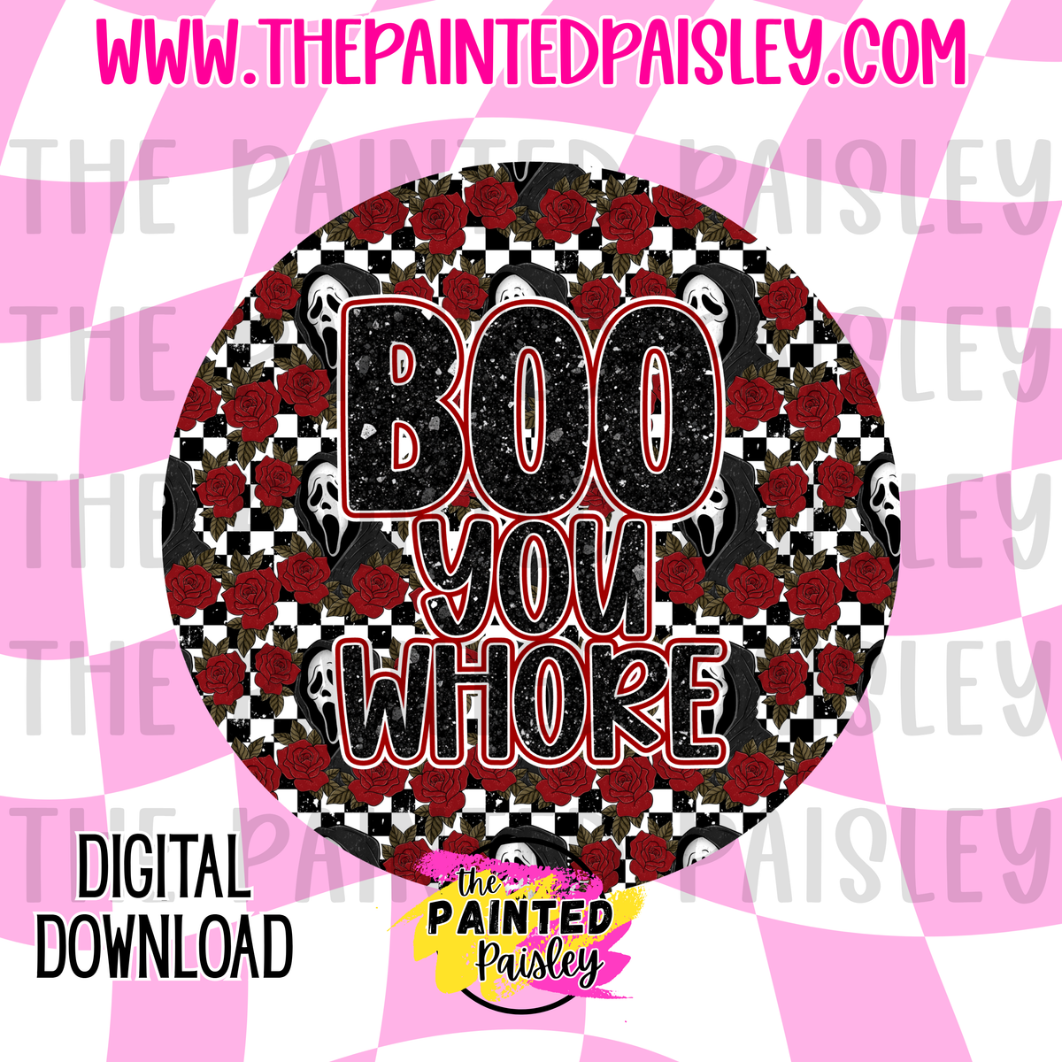 Digital Cardstock - Boo