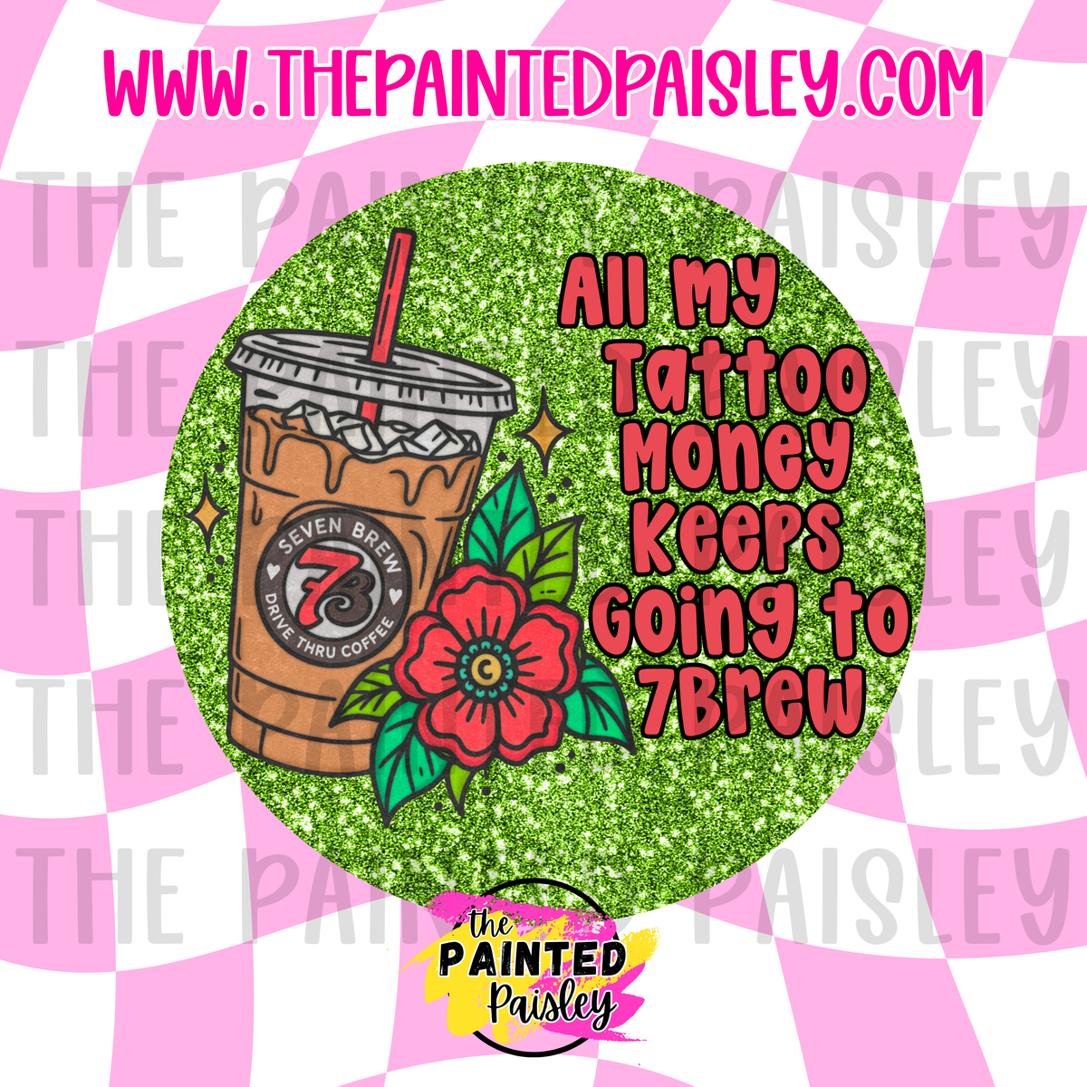 Round Cardstock - My Tattoo Money Keeps Going To 7B