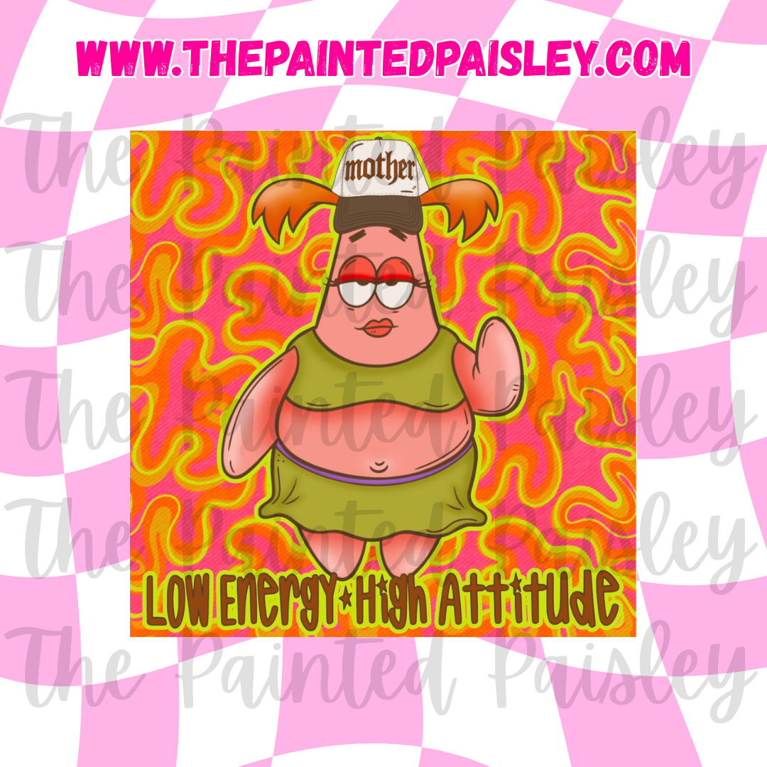 Square Cardstock - Low Energy High Attitude
