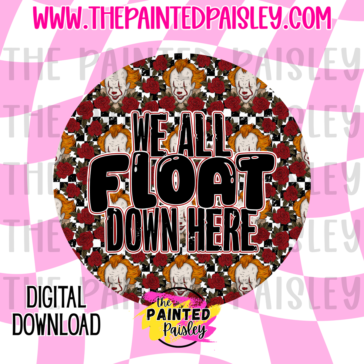 Digital Cardstock - We All Float