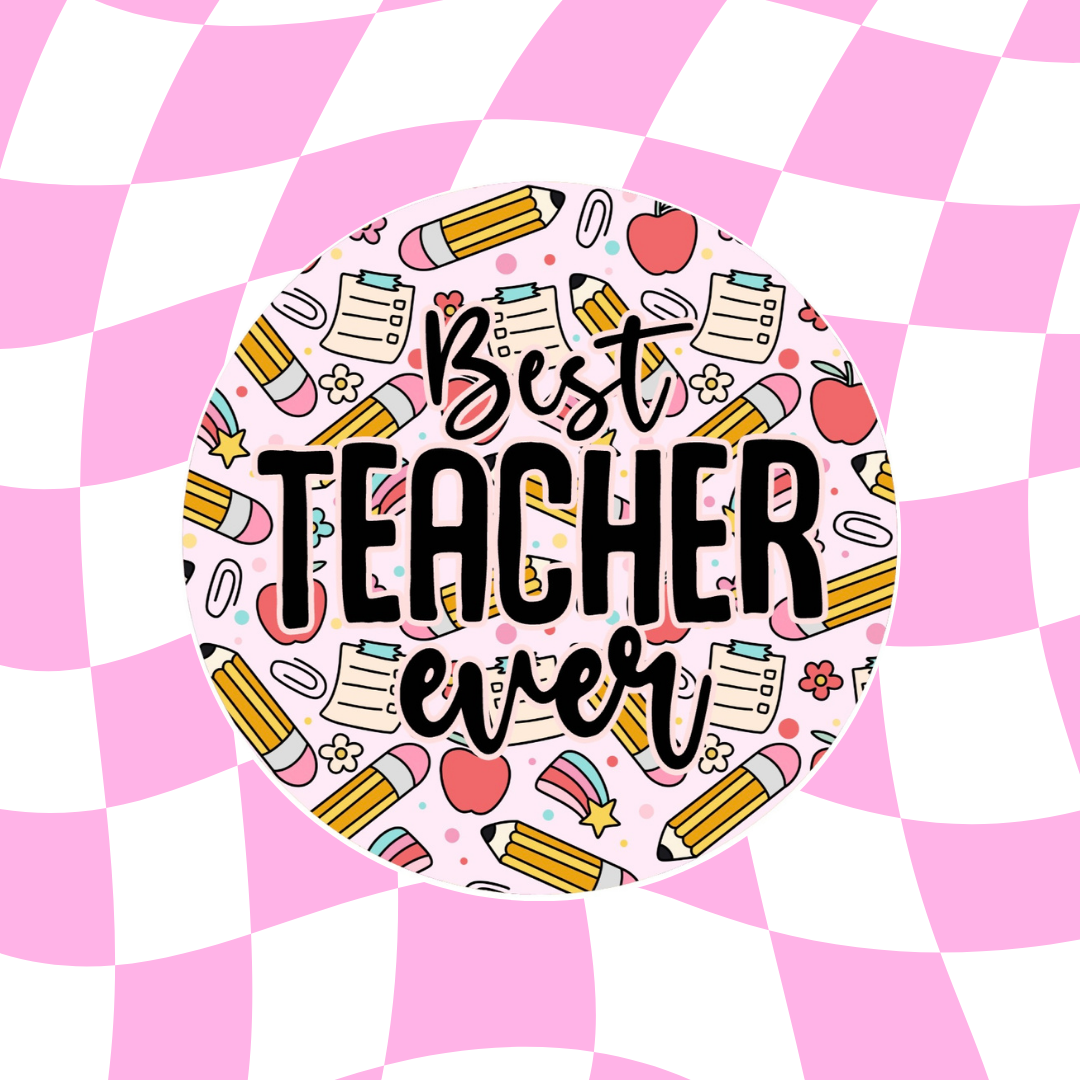 Round Cardstock - Best teacher ever