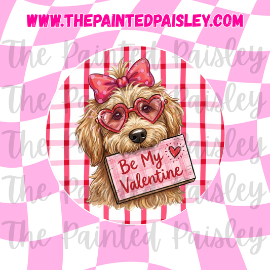 Round Cardstock - Be my valentine