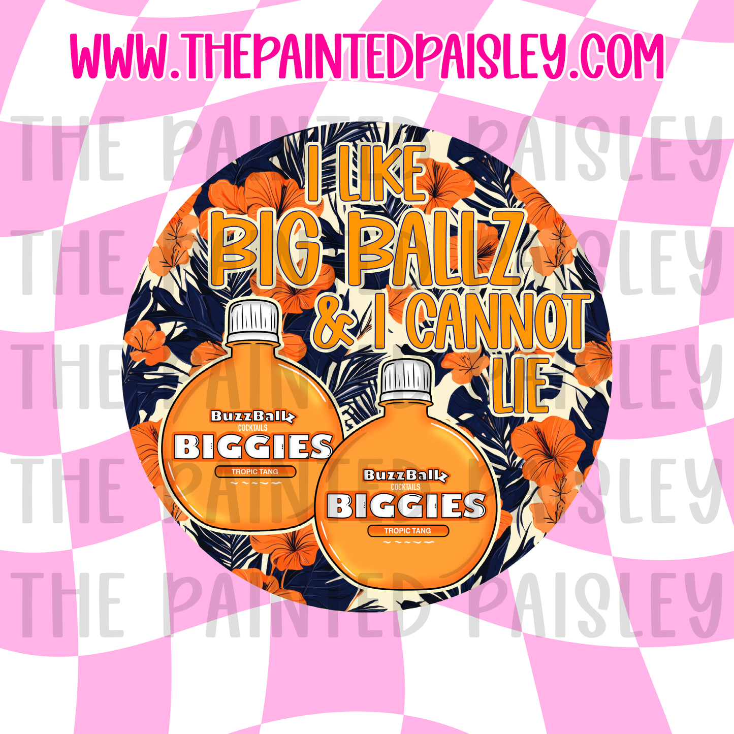 Round Cardstock - I Like Big Ballz / Tropic