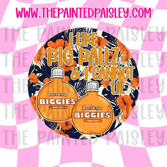 Round Cardstock - I Like Big Ballz / Tropic