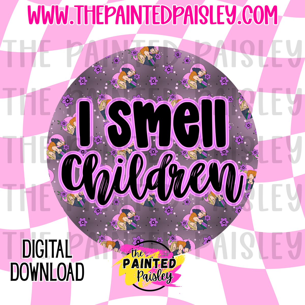 Digital Cardstock - I Smell Children