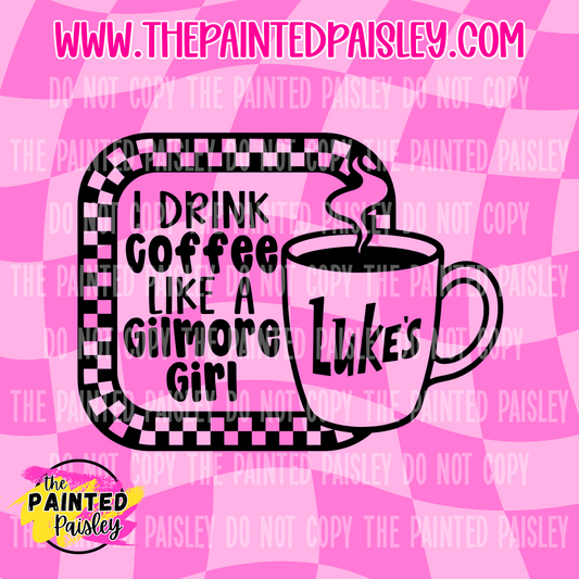 I Drink Coffee Like A GG  - PNG