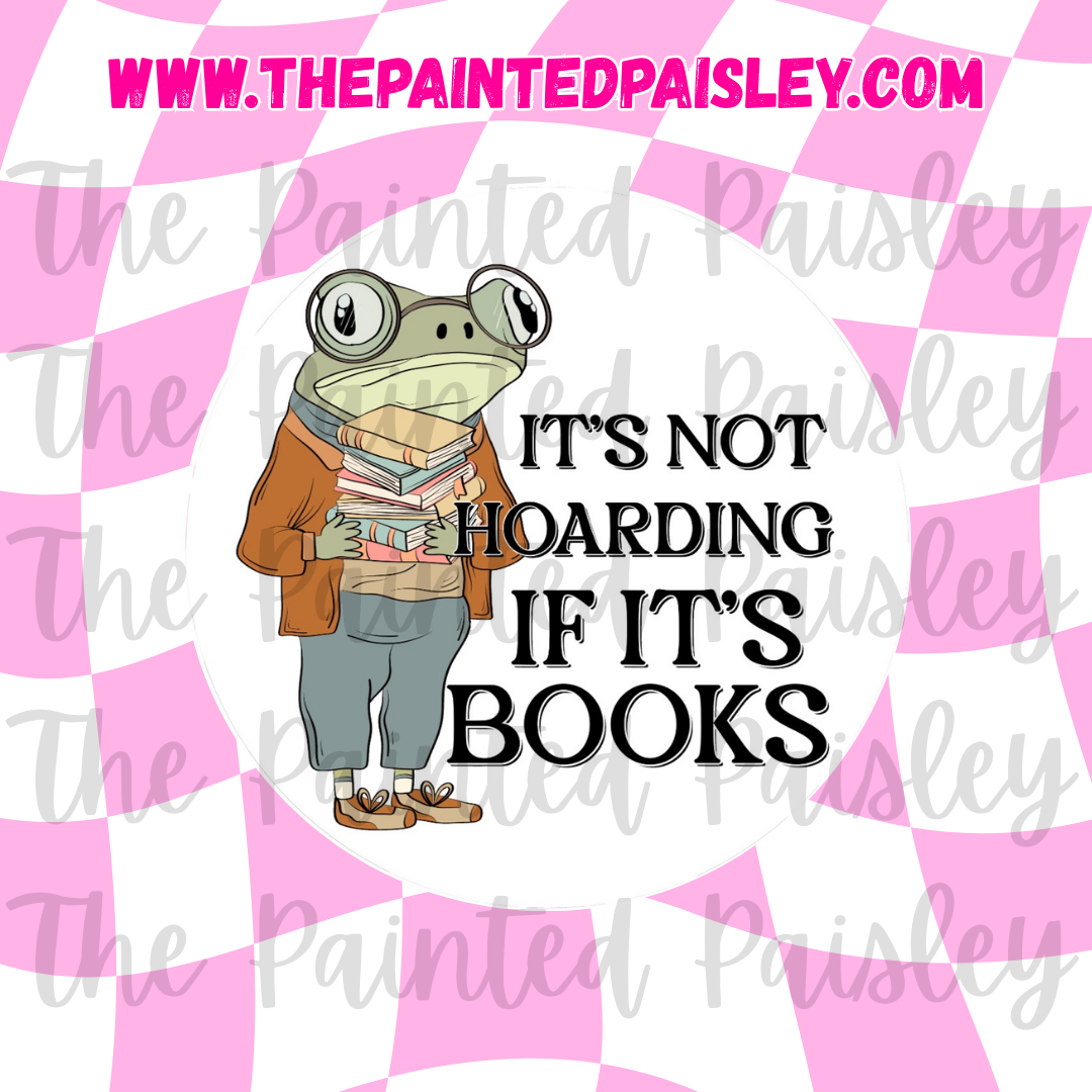 Round Cardstock - It's not hoarding if it's books