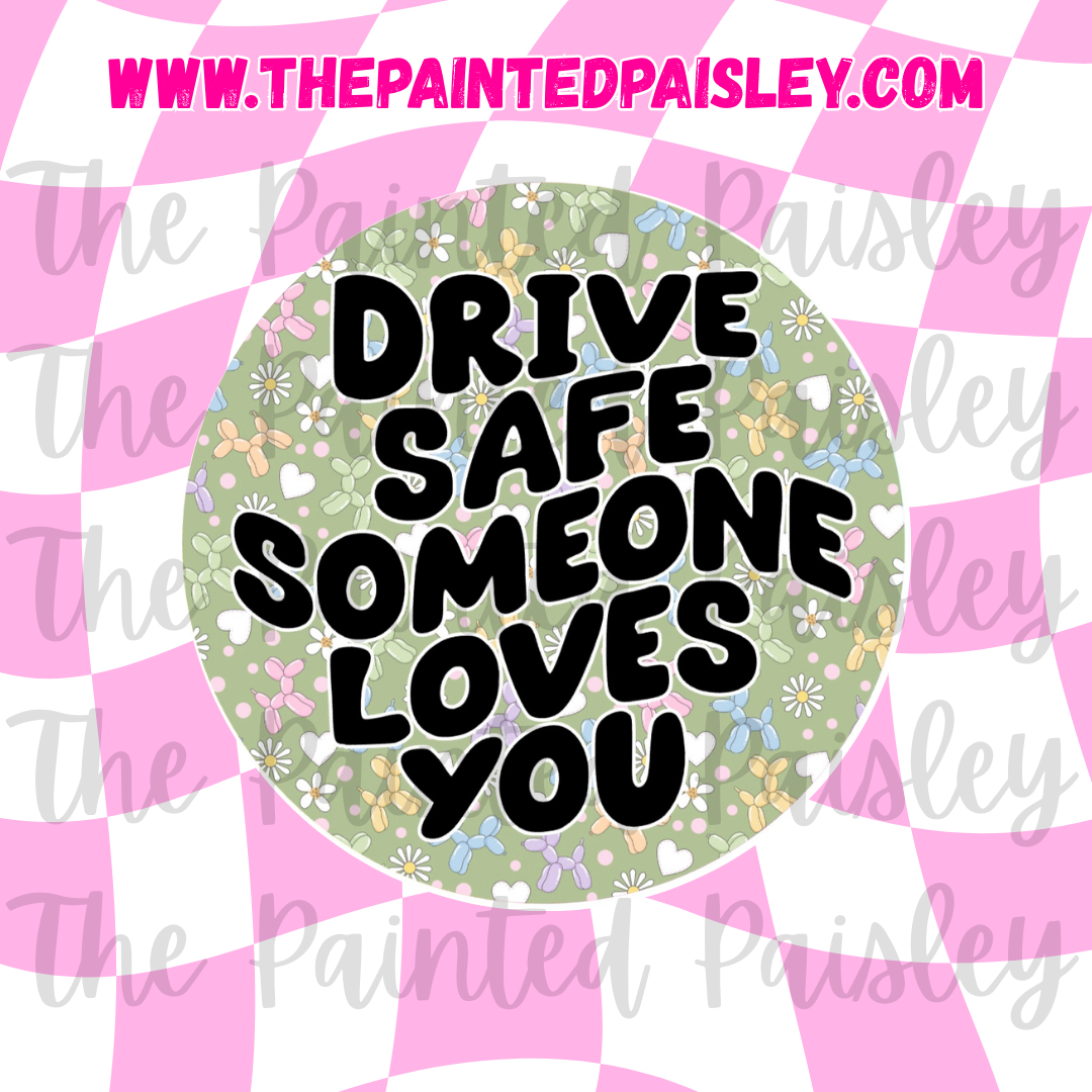 Round Cardstock - Drive safe