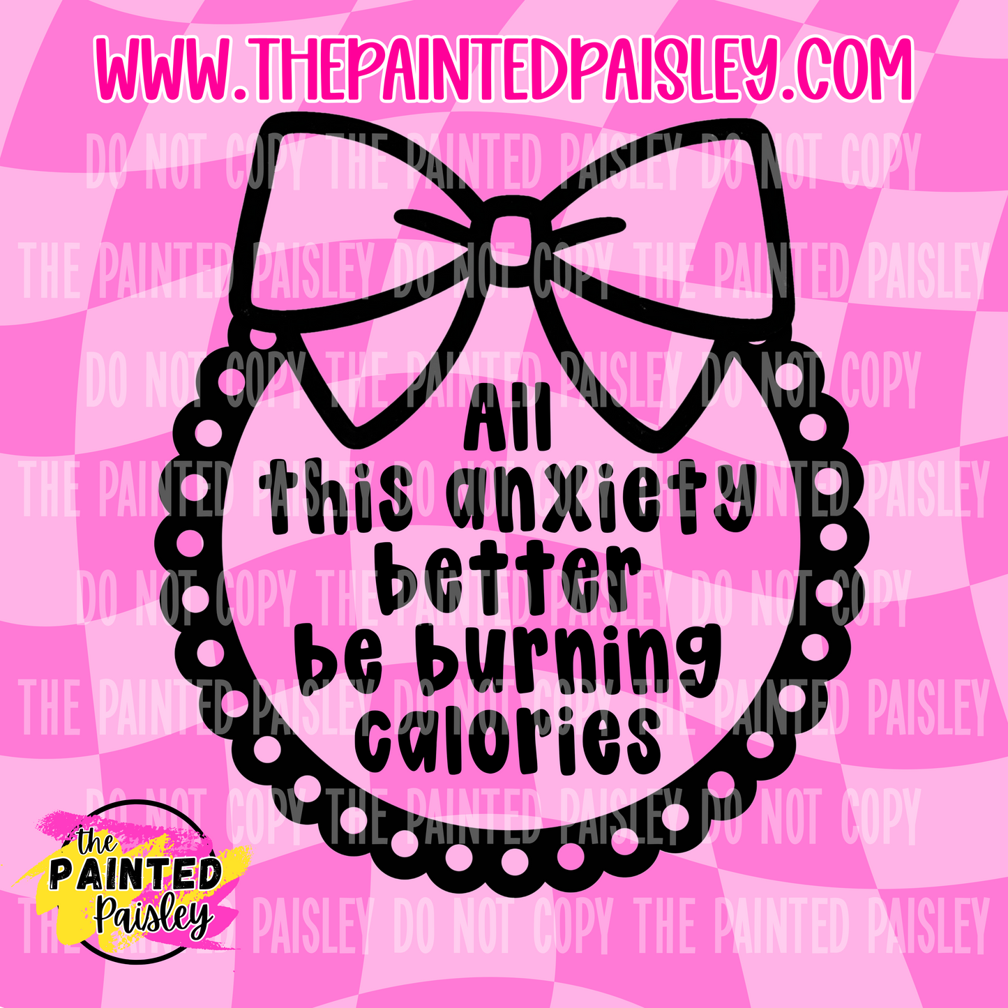 All This Anxiety Better Be Burning Calories - PNG