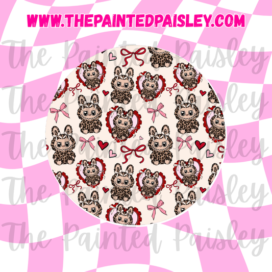 Round Cardstock - Monsters Valentine
